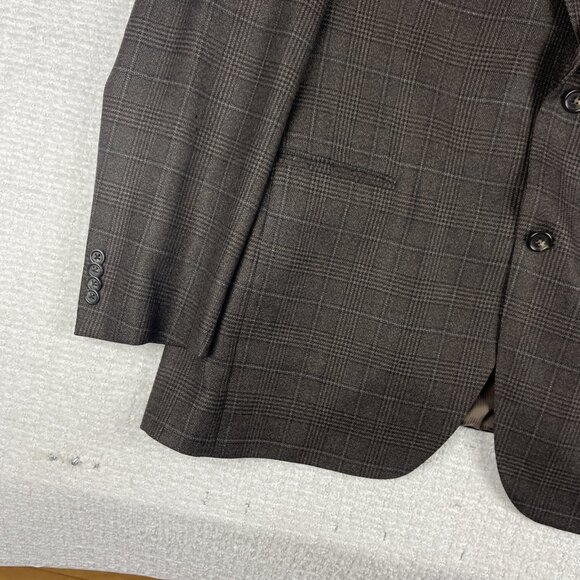 Jack Victor Loro Piana 100% Cashmere Blazer Sport Jacket Plaid 44R Read* - Picture 5 of 16